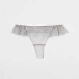 Pleats Lace Thong