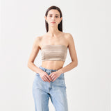 Matte Satin Bandeau Bra