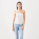 Cotton Rib Bare Top